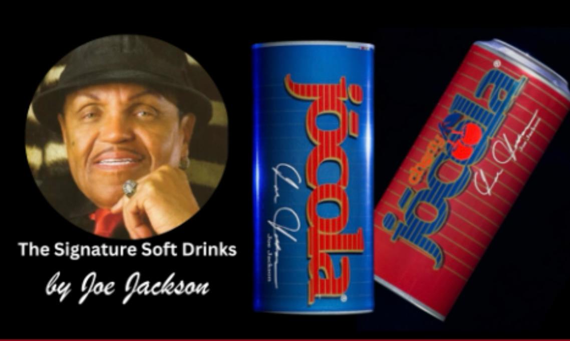 Joseph W. Jackson with Jocola signature soft drink cans